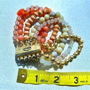 CHICO's magnetic coral-tone bracelet